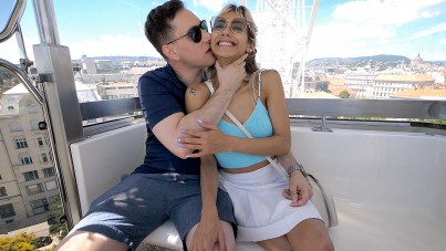Blonde Latina Veronica Leal Takes Big Dick in Public for a Creampie Finish