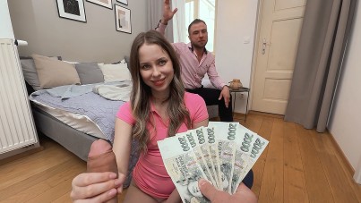 Cuck Watches His Girl Take a Hard Anal Pounding and a Massive Cumshot