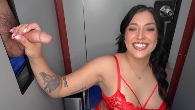 Brunette Bombshell Takes Every Shape and Size of Big Black Dick