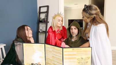 Dragon Dungeons Delight: A Bisexual Group Adventure with Pussy Licking and Cumshots