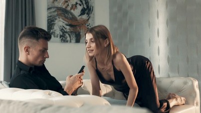 Redhead Molly Devon's Shaved Pussy Craves a Creampie