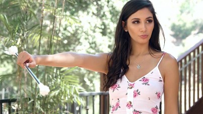 Brunette Teens Gianna Dior and Whitney Wright Twirl into Lesbian Passion