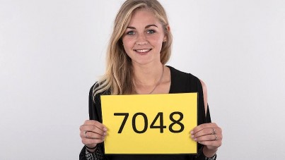 Blonde Teen Marcela's First Casting - Small Tits and Tattoos