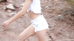 Avery Cristy's Sensual Solo Journey: A Petite Public Masturbation Compilation