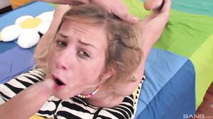 Teen Deepthroat Queen Takes a Thick Cock and Gets a Massive Facial
