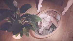 Sensual Solo: Mary's Intimate Reflections in Red