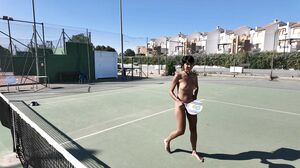 Sizzling Serve: Naked Tennis Match in the Great Outdoors