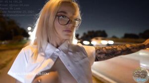 Angel's Naughty Shopping Spree: Public Toy Fun Outdoors