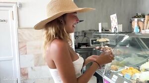 Agatha Vega's Daring Display: Flashing in Public Outdoors
