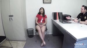 Brunette Bombshell Seduces Hardcore In The Office To Dodge Arrest's Cam show and profile