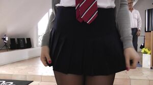 Sex-Crazed Man Ravages Alessandra In Hardcore Uniform Blowjob's Cam show and profile