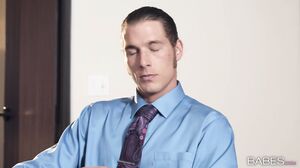 Jade Nile's Hardcore Office Blowjob During The Conference Call