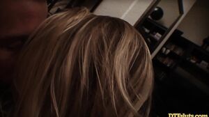 Balls Deep Delight: Blonde Bombshell Rides and Swallows