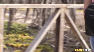 Spanish Gamer Girl's Outdoor POV Blowjob Adventure with a Cop