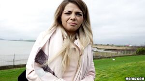 Naughty Student Eagerly Sucks Cock Outdoors for Tuition
