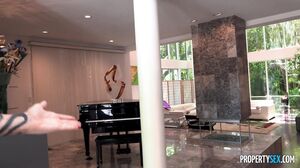 Busty Angel Youngs Delivers a Hardcore Blowjob in Her New House