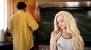 Blonde Petite Elsa Jean's Hardcore Daddy Fantasy