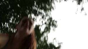 Freckled Redhead'S Risky Panty Play In Public - Almost Caught!'s Cam show and profile