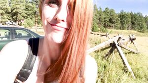 Redhead Hottie Satisfies Herself With Dildo On Scenic Hiking Trail - Exclusive Behind The Scenes's Cam show and profile