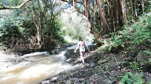 Brunette Teen Fiona Frost's Hardcore Nature Adventure