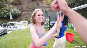 POV Threesome Delight: Daisy and Scarlett's Sultry Snap Session
