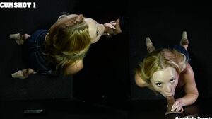 First Time Glory Hole Experience - Deep POV Blowjob and Intense Cumshot