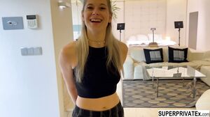 Blonde Bombshell's Hardcore POV Adventure with Intense Cumshots