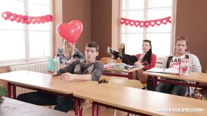 College Cuties Celebrate Valentine's with Hardcore Fun
