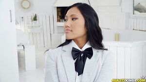Blonde Exchange Student May Thai Masters Hardcore Lessons