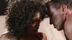 Ebony Misty Stone's Wild Interracial Hardcore Adventure with Small Tits