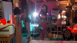 Intense Lesbian Fingering and Pussy Licking with Olivia Sparkle and Mini Mitzix