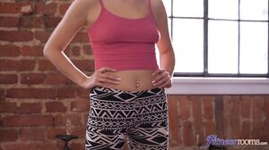 Steamy FF M Threesome: Sweaty Aerobics Class Blowjob Frenzy