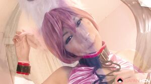 Mei Mitsurugi's Intense Deepthroat Blowjob and Explosive Cumshots
