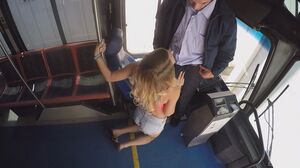 Busty Blonde Natalia Rides the Bus Driver Hard