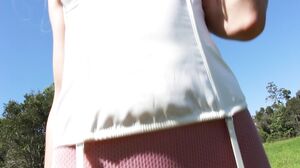 Kinky Blonde Bunny's Wild Public Anal Milk Enema Adventure