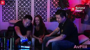 Skinny Small-Titted White Babe Takes Hardcore Pounding from Her Boyfriend's Chinese Buddy