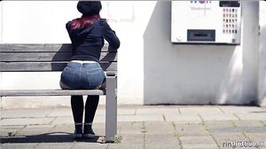 Naughty Skater Girl's Wild Outdoor Public Adventure