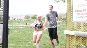 Blonde Teen Soccer Slut Takes Hardcore POV Pounding