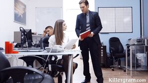 Stella Cox's Steamy Executive Blowjob and Busty Hardcore Affair