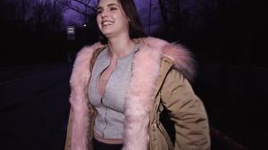 Curvy Busty Czech Beauty Hooks Up with Stranger for Cash in Public