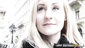 Blonde Bombshell Helena Valentine Takes a Hot Load on Her Ass in Public Hardcore