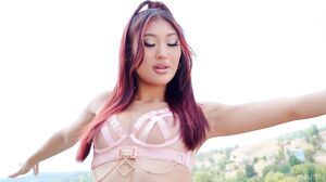 Exotic Asian Beauty Mina Luxx in Steamy Threesome Blowjob Frenzy
