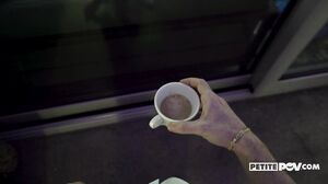 Petite Teen Temptress Delivers Steamy POV Blowjob and Intense Cumshot