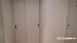 Dorm Room Seduction: Veronica and Mona's Steamy Threesome POV