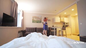 Girlfriend's Steamy Morning Blowjob and Creampie POV