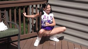 Aria Valencia's Aggressive Pissing and Masturbation BTS Tease