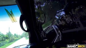 Teen Angelica Cruz Moans Wildly in the Van Ride