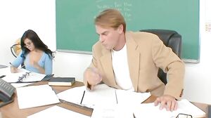 Petite Young German Schoolgirl Seduces Her Teacher for Steamy Classroom Fuck
