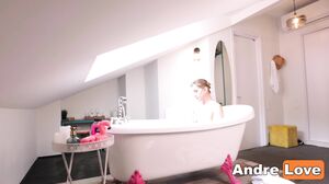 Juicy MILF's Wild Cock Bath Adventure on Stilts