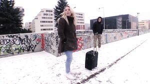 Busty British Blonde Bombshell Picked Up for Intense Hardcore Pounding and Sloppy Blowjob